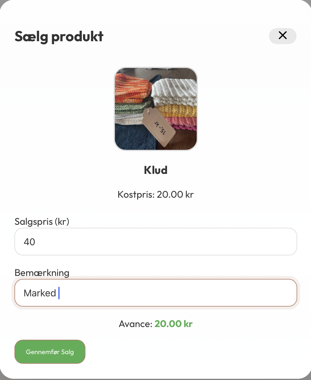 Sælg Produkt